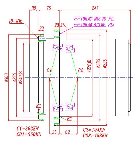 Ep406at3履带驱动器(gft17t3 1000)， ep406aw3绞车驱动器(gft17w3 1000)