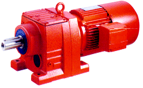 R series helical gear reducer